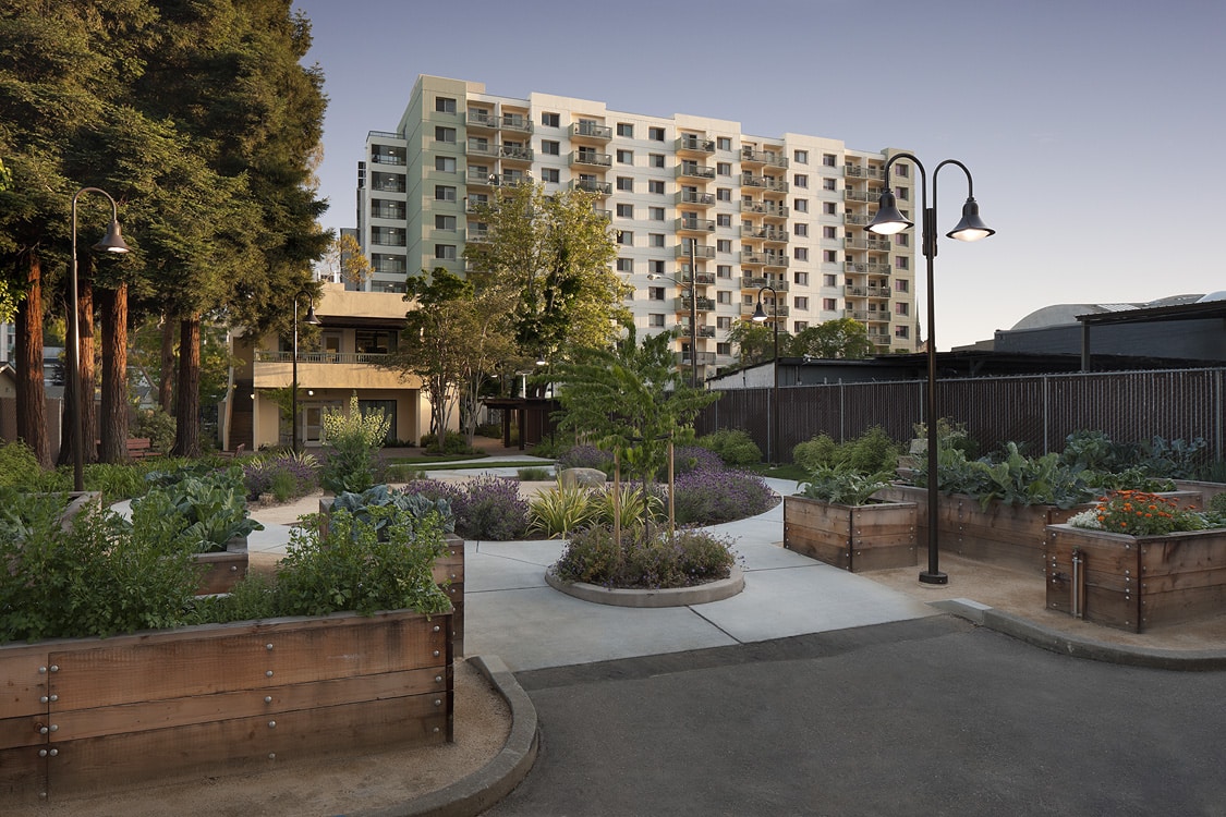 Valdez Plaza courtyard view